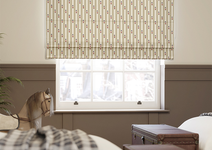 Kings Breakfast, Stripe Toast - Roman Blind - Image 5
